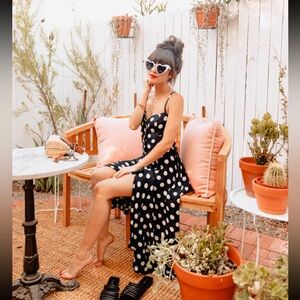 Free People The One Dot Polka Dot Midi Dress